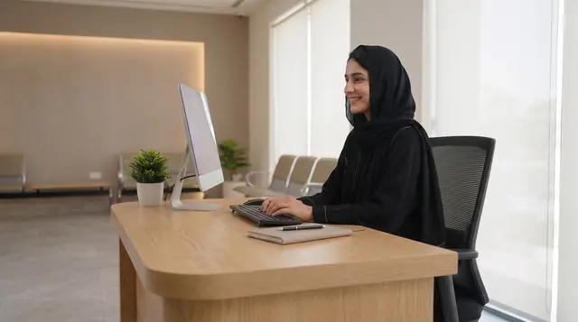 Mariam states the solution clearly, pausing to look at Faisal for his agreement at the end.